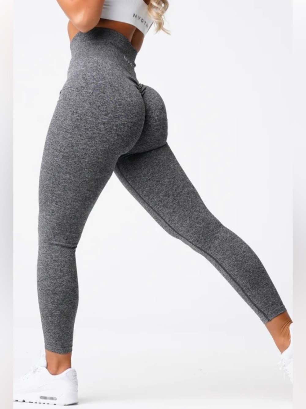 NVGTN Black Speckled Scrunch Seamless Leggings S:S